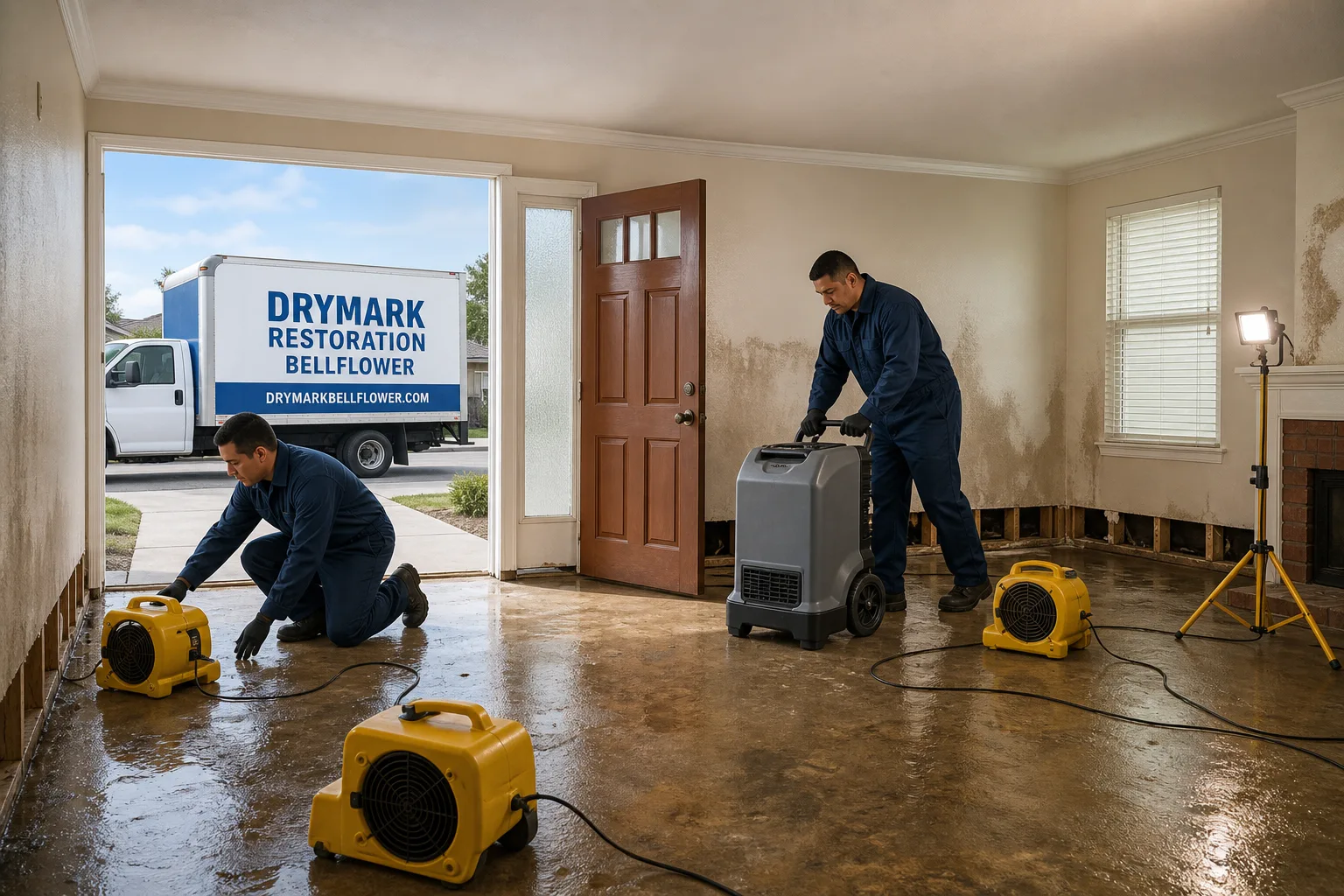 DryMark Restoration Bellflower damage restoration team